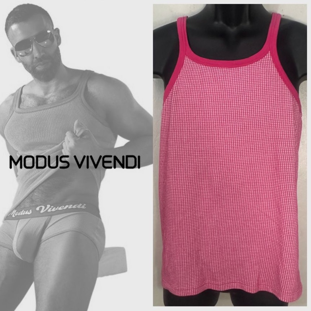 Modus Vivendi Thin Strap Tank Top 17.5" armpit to armpit Gently worn Poly cotton